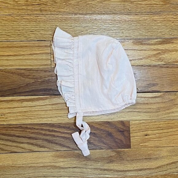 Girls 3 Month Catherine Malandrino Light Pink Shirt, Bloomers, and Hat Set - Picture 7 of 7